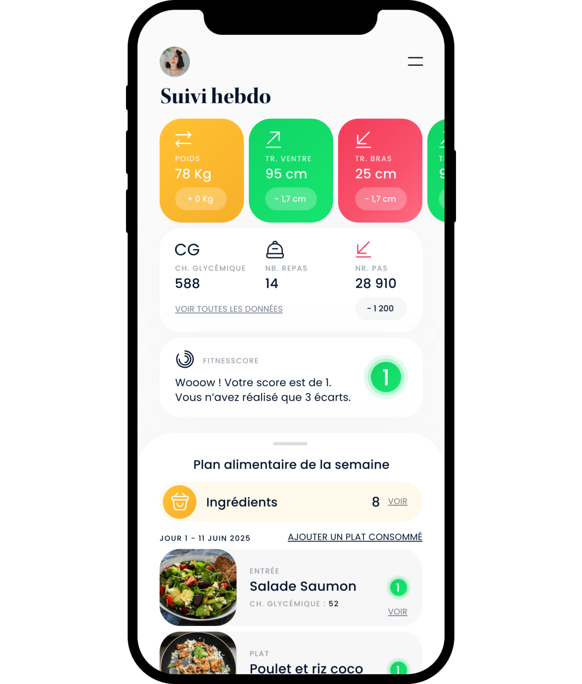 Mockup de l'application